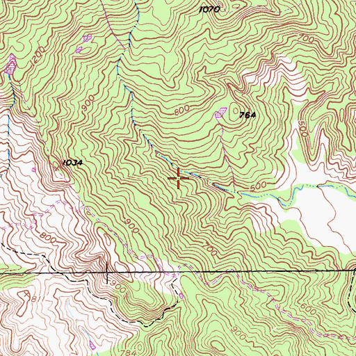 Topographic Map of Chimiles, CA