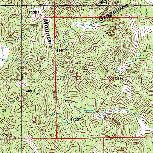 Topographic Map of Jones Mountain, AZ