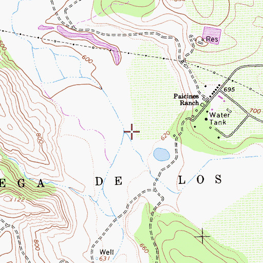 Topographic Map of Cienega De Los Paicines, CA