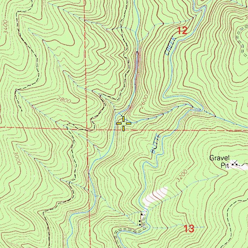 Topographic Map of Clear Creek, CA