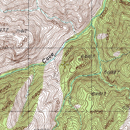 Topographic Map of Maple Camp, AZ