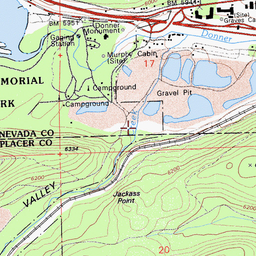 Topographic Map of Coldstream Valley, CA