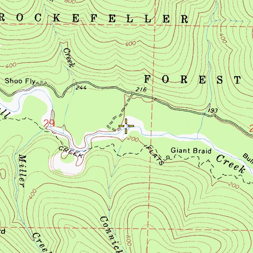 Topographic Map of Connick Creek, CA