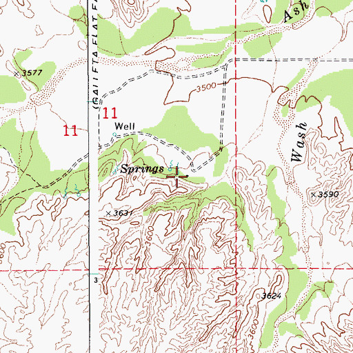 Topographic Map of Pachelo Ranch, AZ