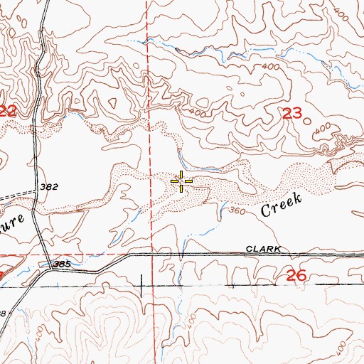 Topographic Map of Coyote Creek, CA