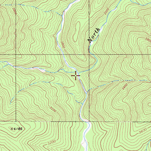 Topographic Map of Cuddihy Fork, CA