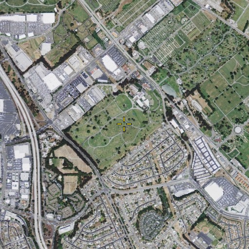 Aerial/Satellite Image of Cypress Lawn Memorial Park, CA