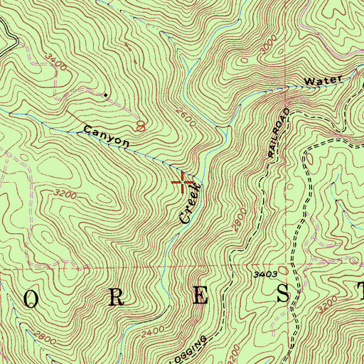 Topographic Map of Dark Canyon, CA