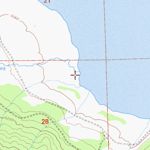 Topographic Map of Deerheart Creek, CA