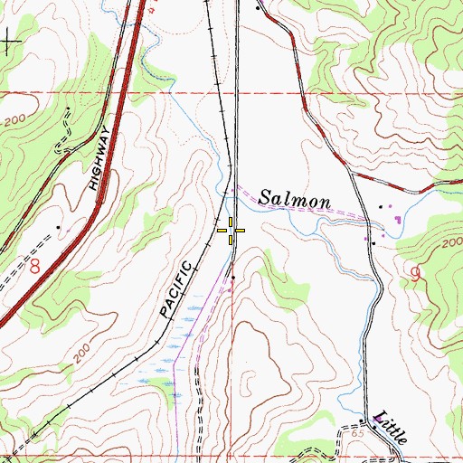 Topographic Map of Deering Gulch, CA