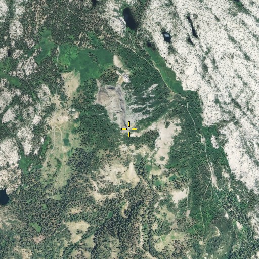 Aerial/Satellite Image of Devils Peak, CA