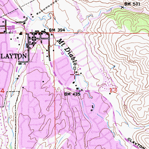 Topographic Map of Donner Creek, CA