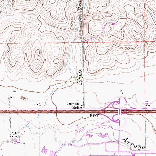 Topographic Map of Doolan Canyon, CA