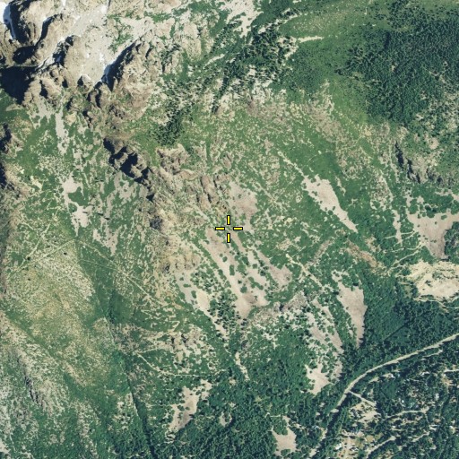 Aerial/Satellite Image of Dottie Q Mine, CA