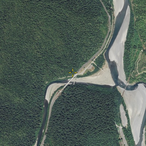 Aerial/Satellite Image of Dyerville (historical), CA