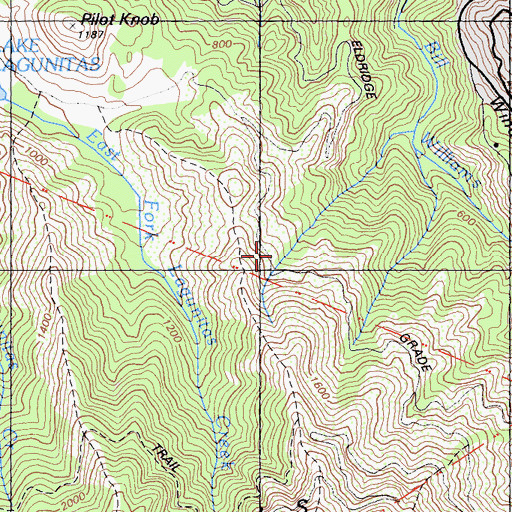 Topographic Map of Eldridge Grade, CA