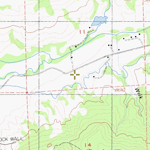 Topographic Map of Ellis School, CA