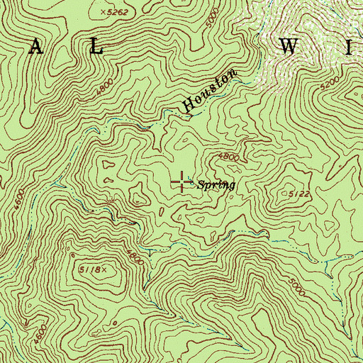 Topographic Map of Chalk Spring, AZ