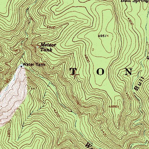 Topographic Map of Childers Spring, AZ