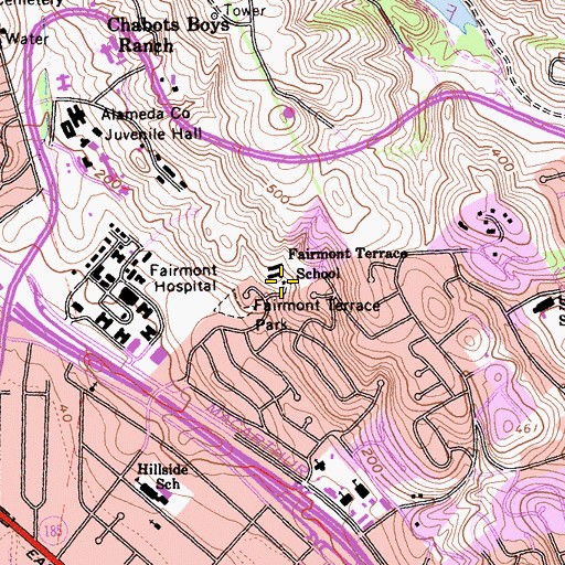 Topographic Map of Seneca Center, CA