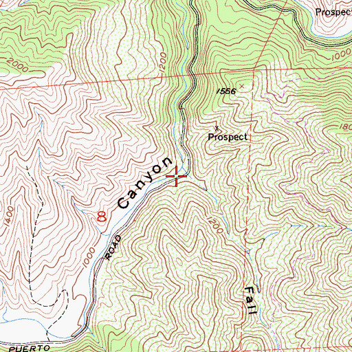 Topographic Map of Fall Canyon, CA