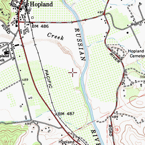 Topographic Map of Feliz Creek, CA