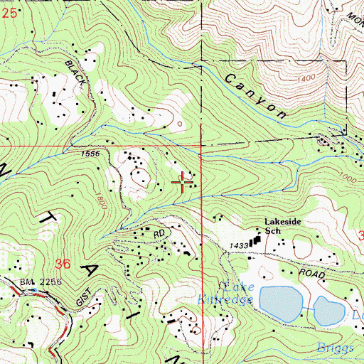 Topographic Map of Felton Guard Station, CA