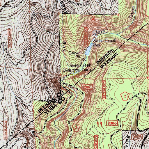 Topographic Map of Feney Ravine, CA