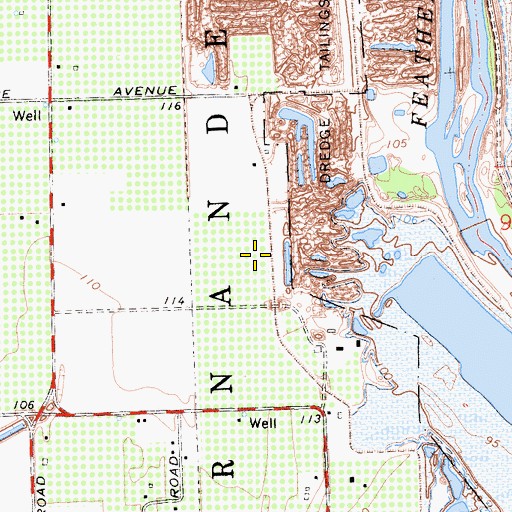 Topographic Map of Fernandez, CA