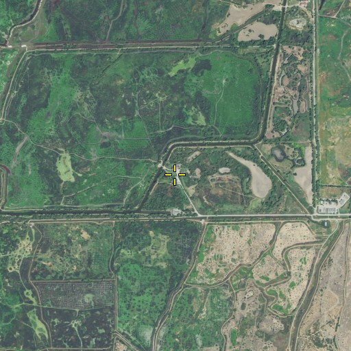 Aerial/Satellite Image of Field and Tule Club, CA