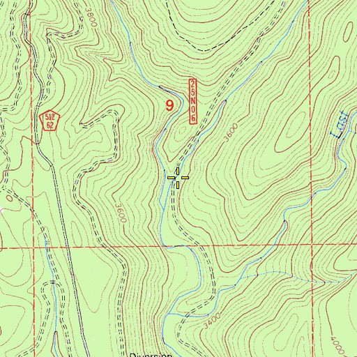 Topographic Map of Fish Creek, CA