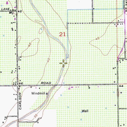 Topographic Map of Gilsizer Slough, CA