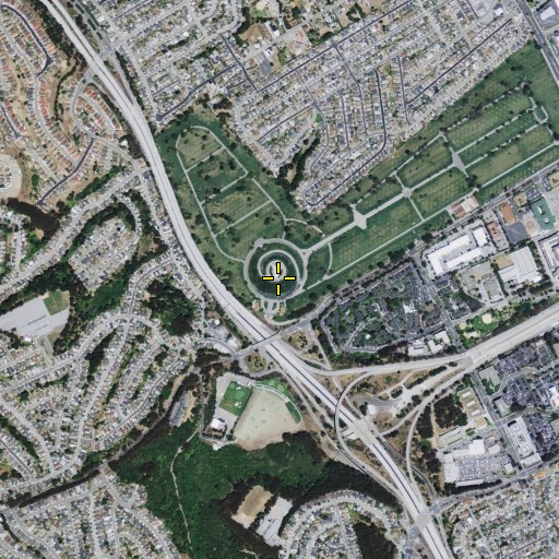 Aerial/Satellite Image of Golden Gate National Cemetery, CA