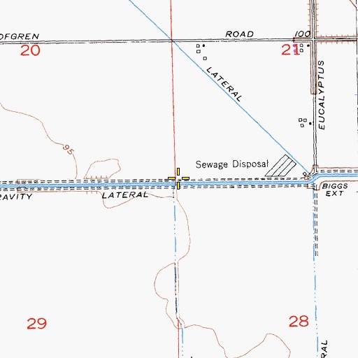 Topographic Map of Gravity Lateral, CA