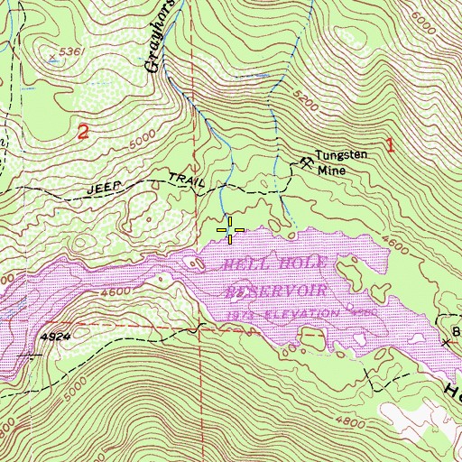 Topographic Map of Grayhorse Creek, CA