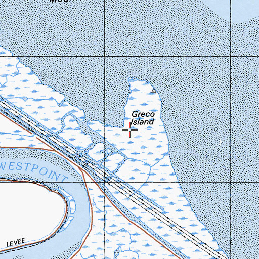 Topographic Map of Greco Island, CA