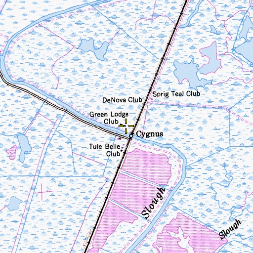 Topographic Map of Green Lodge Club, CA