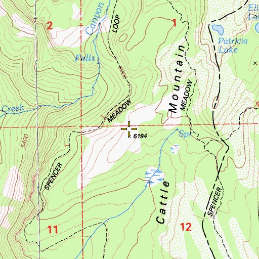 Topographic Map of Growler Trail, CA
