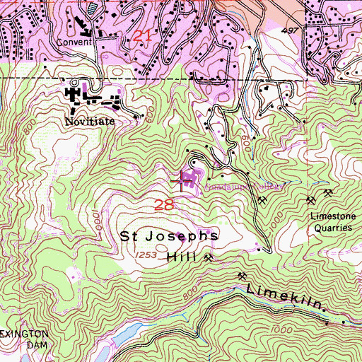 Topographic Map of Guadalupe College, CA