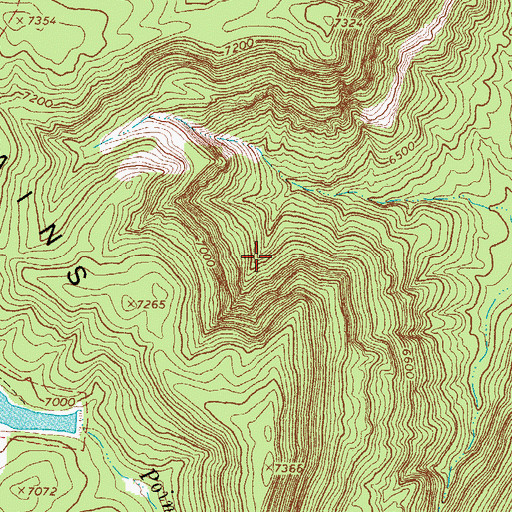 Topographic Map of Dry Lake Dam, AZ