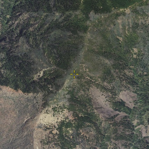 Aerial/Satellite Image of Hadley Peak, CA