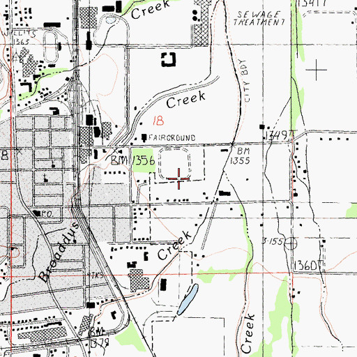 Topographic Map of Haehl Creek, CA