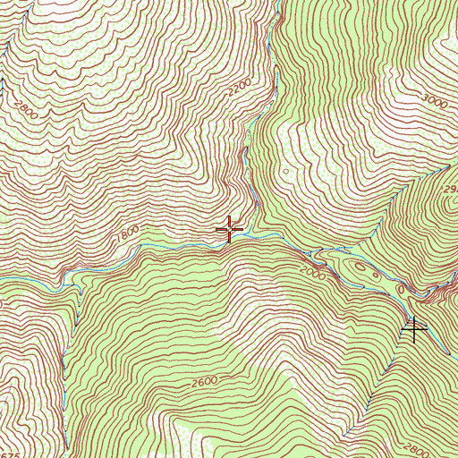 Topographic Map of Haynes Creek, CA