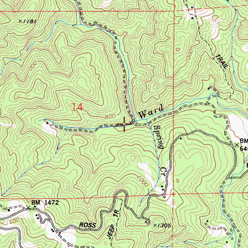 Topographic Map of Hell Hole, CA