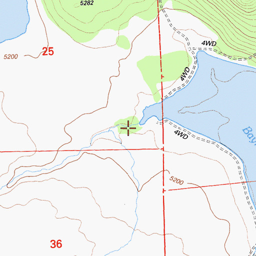 Topographic Map of Hilton Creek, CA