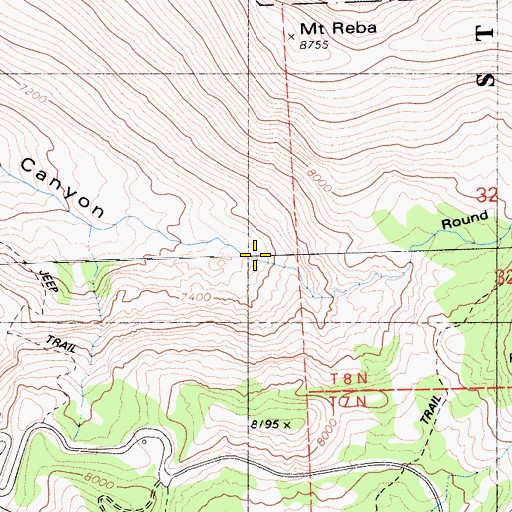 Topographic Map of Horse Canyon, CA