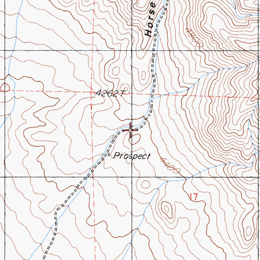 Topographic Map of Horse Thief Canyon, CA