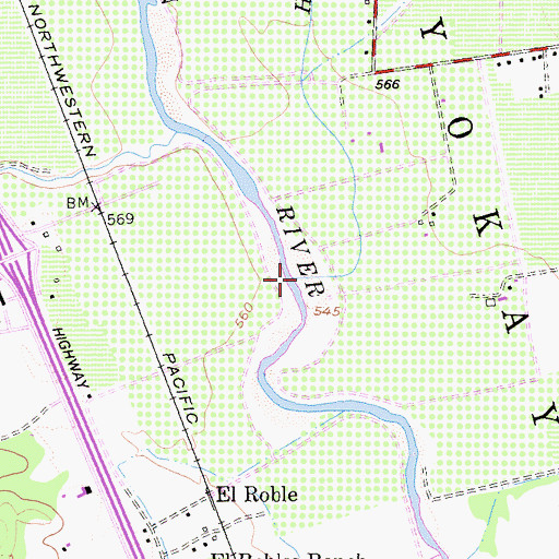Topographic Map of Howell Creek, CA
