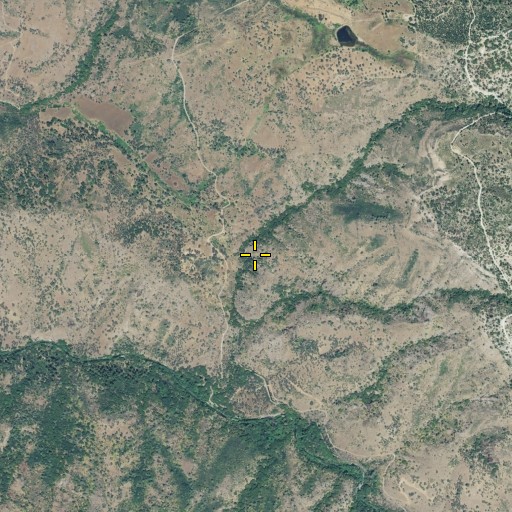 Aerial/Satellite Image of Initial Gulch, CA
