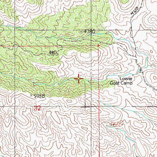 Topographic Map of Pace Spring, AZ